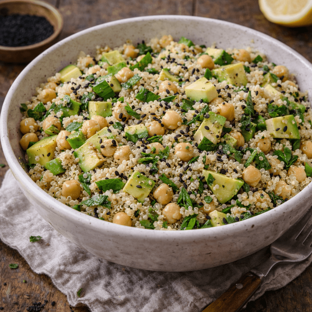 Kinoalı Renkli Sporcu Salatası – Protein Deposu